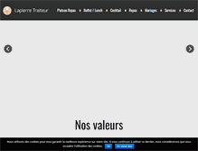 Tablet Screenshot of lapierretraiteur.com